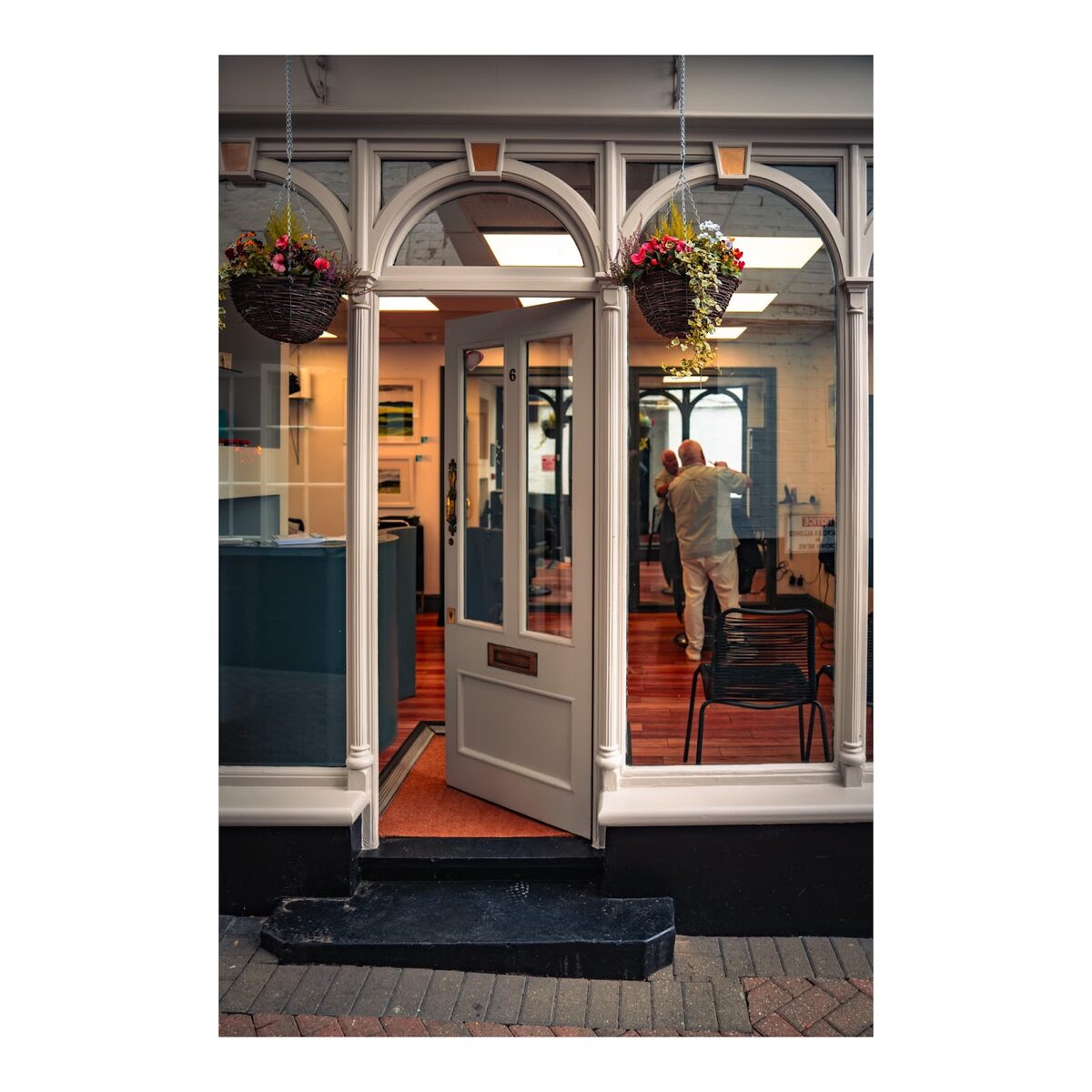The entrance to Squires of Nantwich in Crown Mews